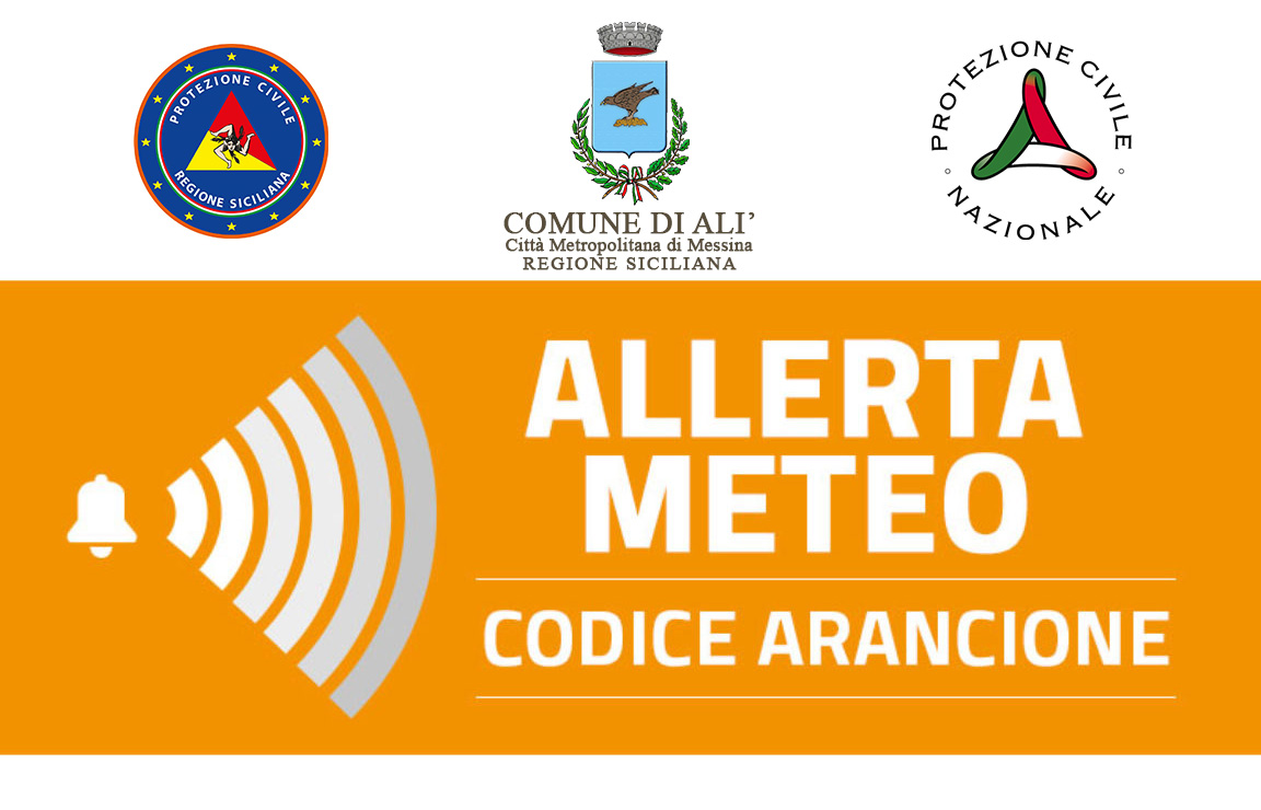 BANNER allerta meteo livello arancione